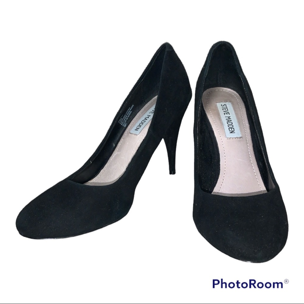 Steve Madden 'Unityy' Pump Shoe, Black Suede, US 7.5m